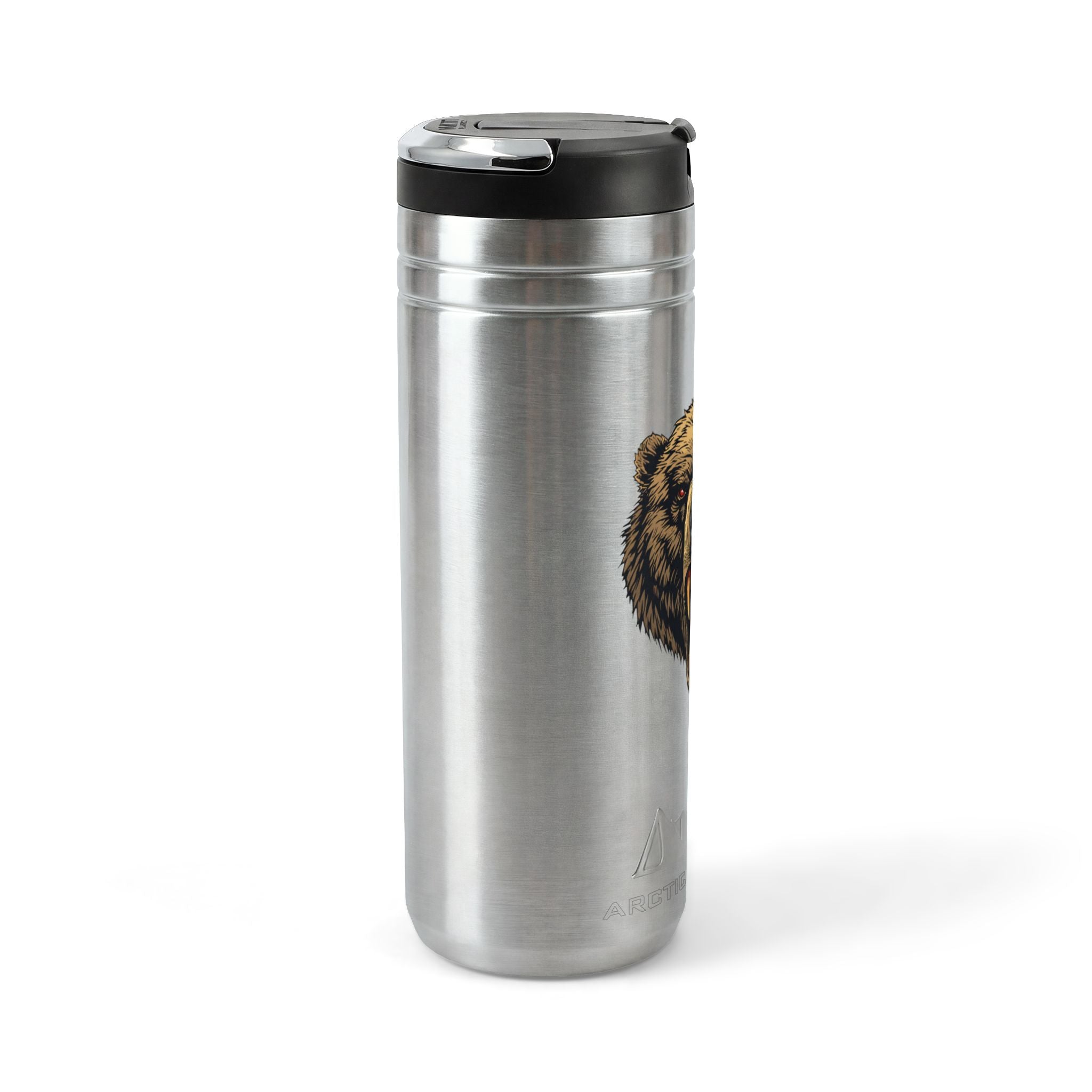 Roaring Bear 24oz Stainless Thermal Straw Tumbler
