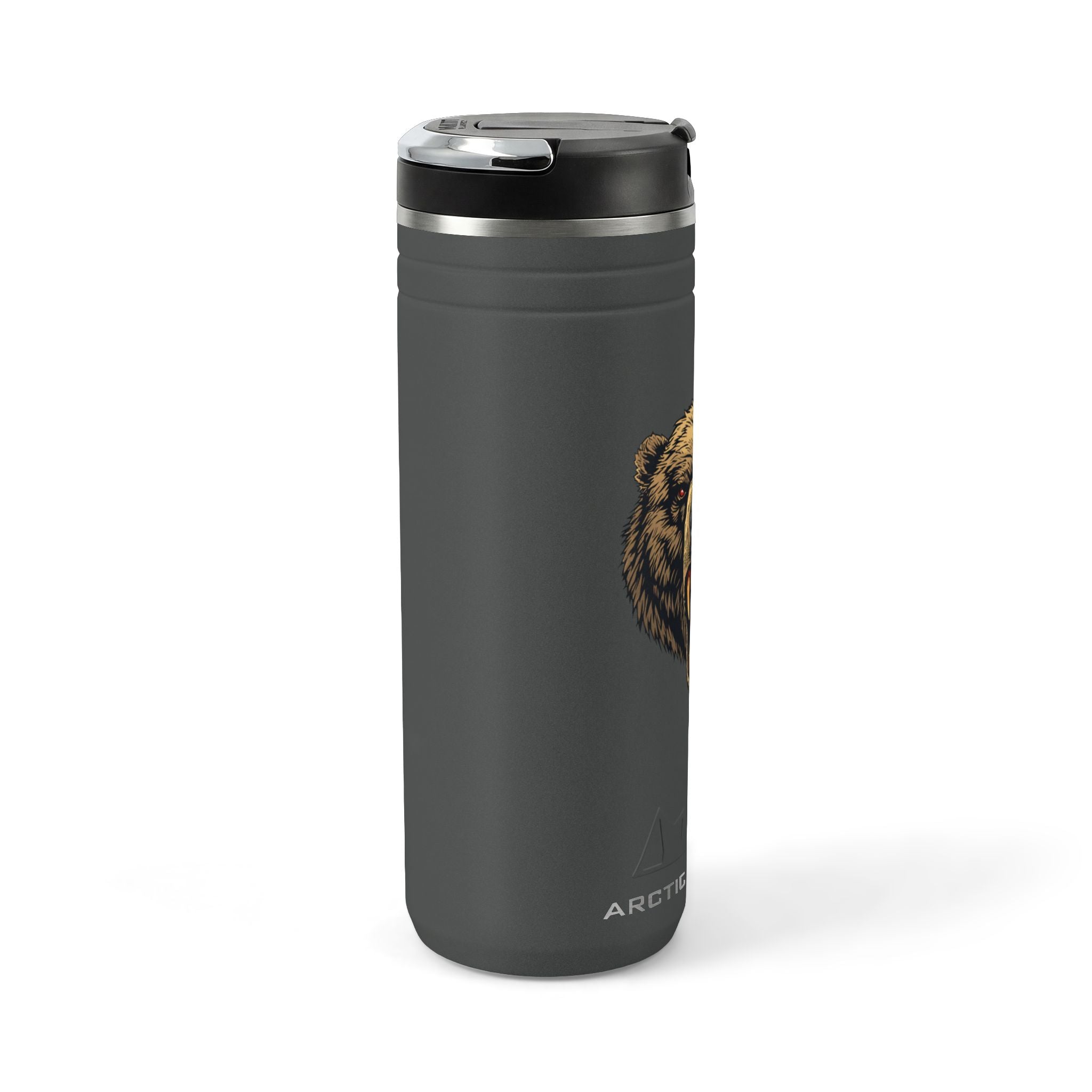 Roaring Bear 24oz Stainless Thermal Straw Tumbler