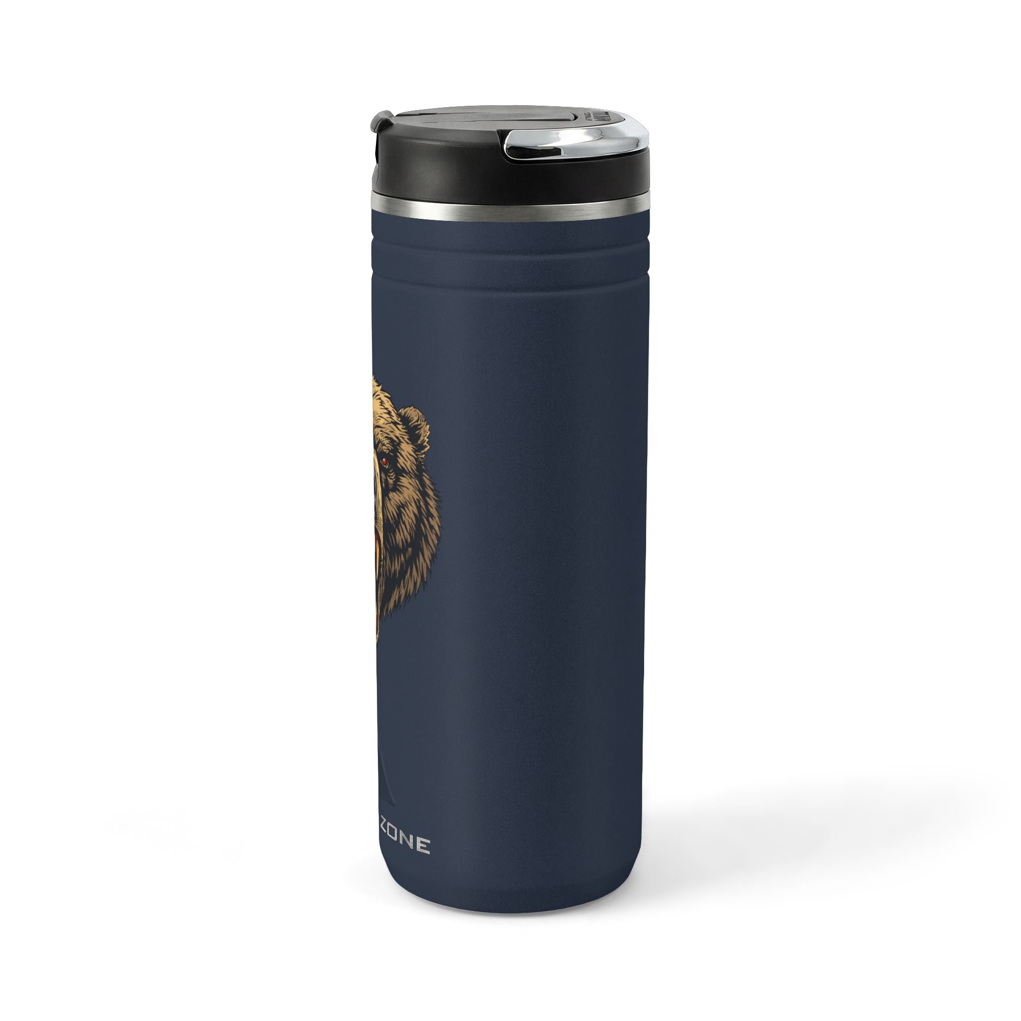 Roaring Bear 24oz Stainless Thermal Straw Tumbler