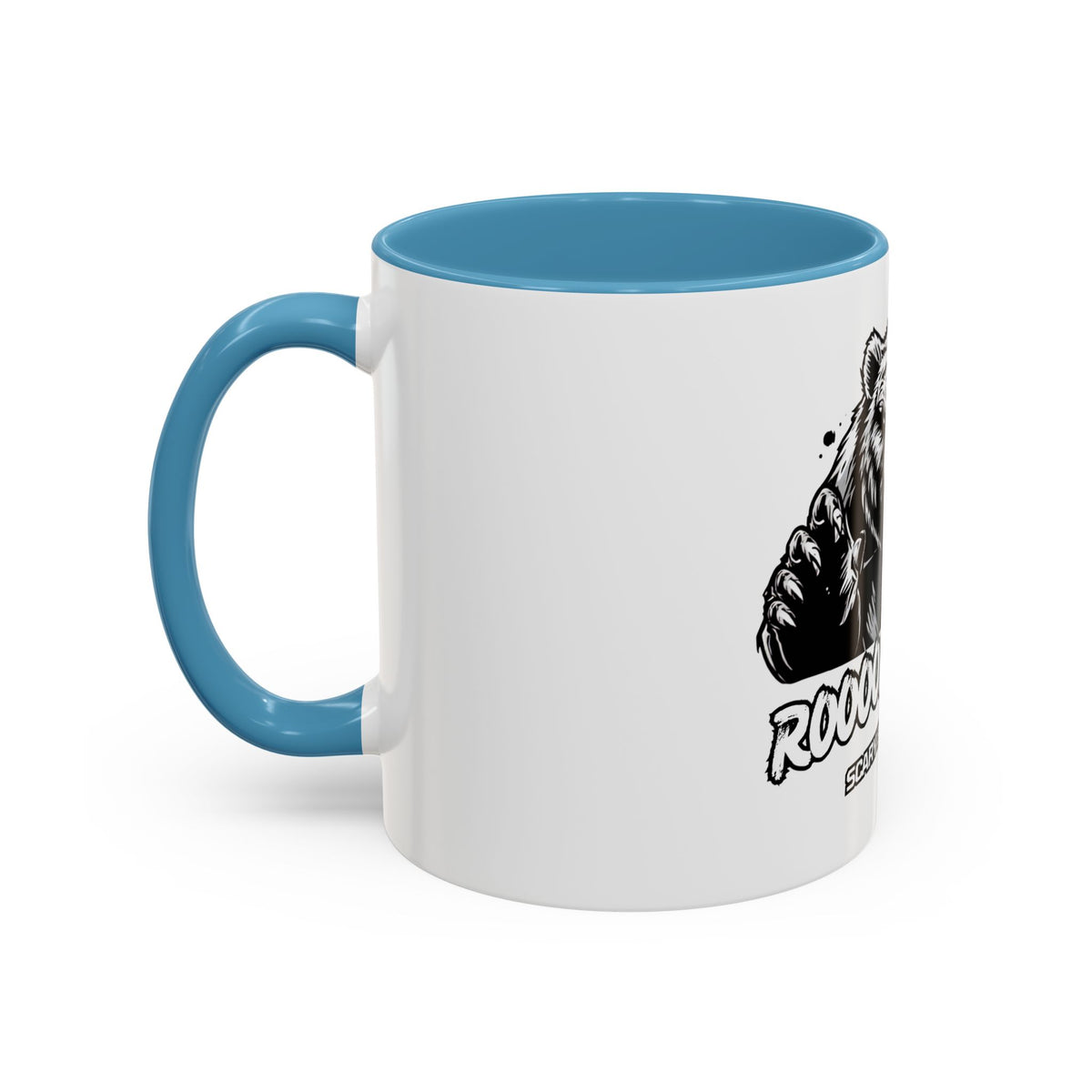 Roar Scary Bear Coffee Mug (11/15oz) – Accent Black Interior & Handle