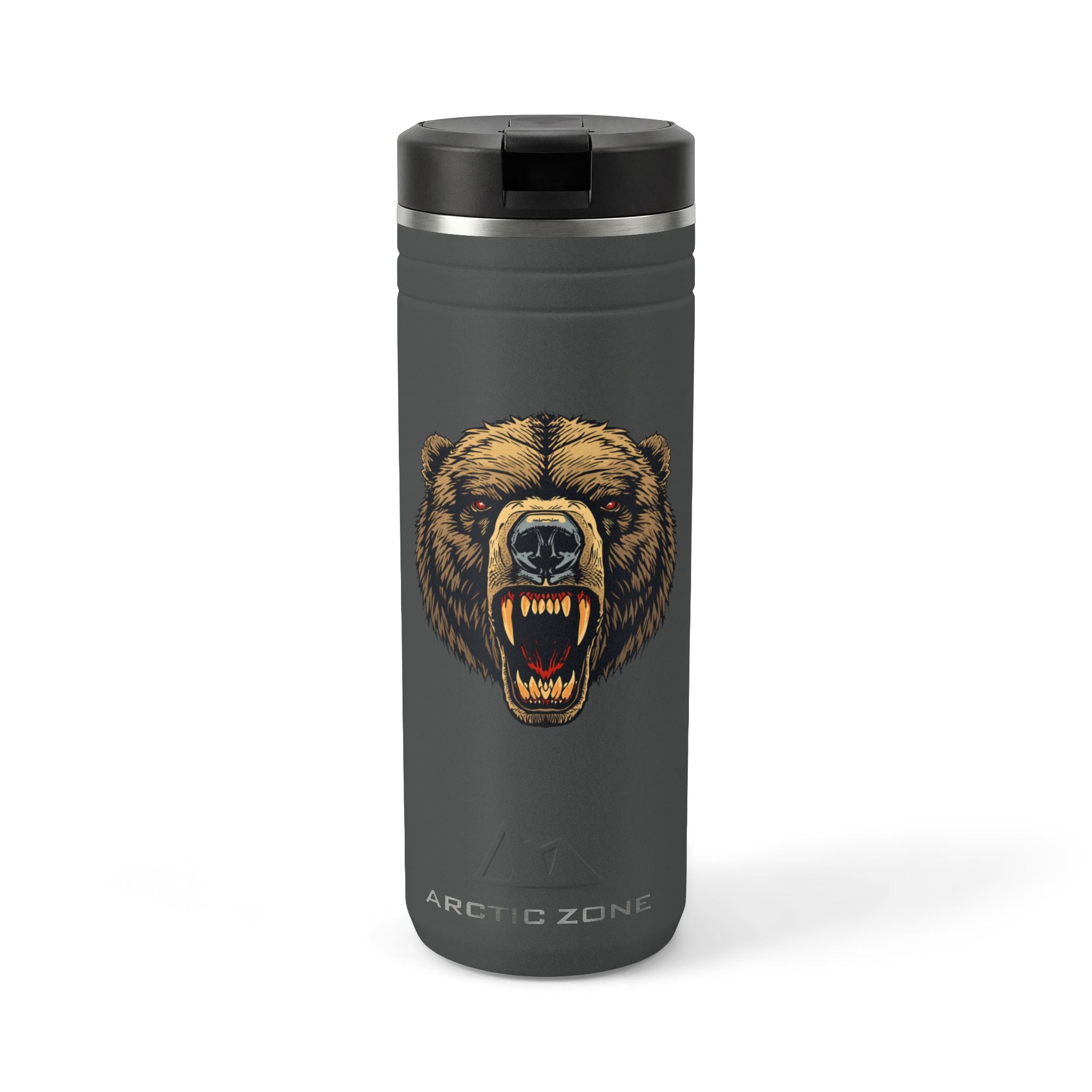 Roaring Bear 24oz Stainless Thermal Straw Tumbler