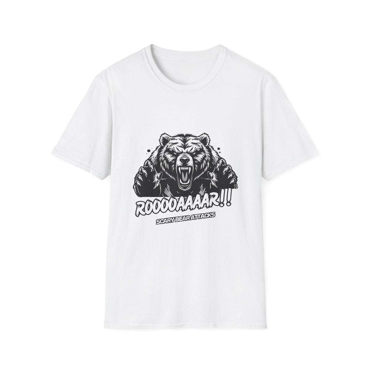 Roar Bear T-Shirt — Vintage Grizzly Graphic Tee ("ROOOOAAAR!!")