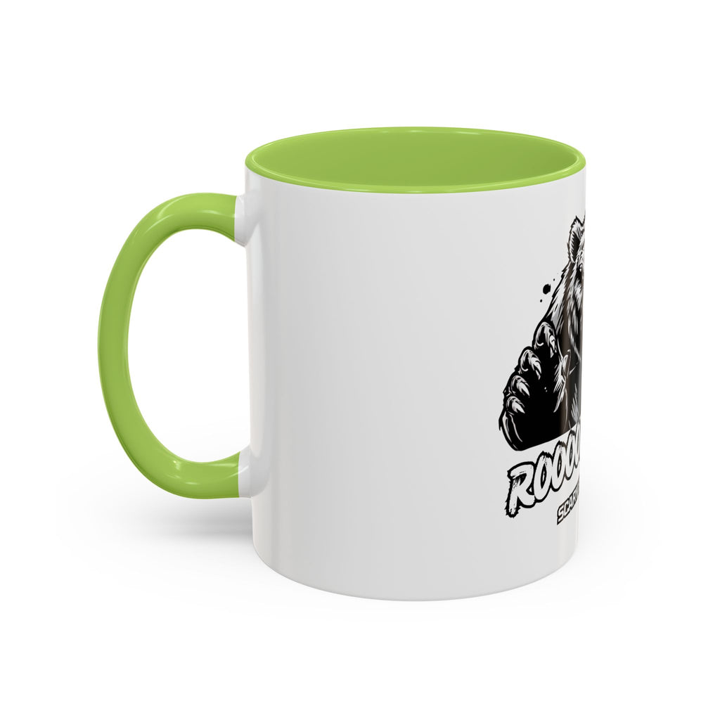 Roar Scary Bear Coffee Mug (11/15oz) – Accent Black Interior & Handle