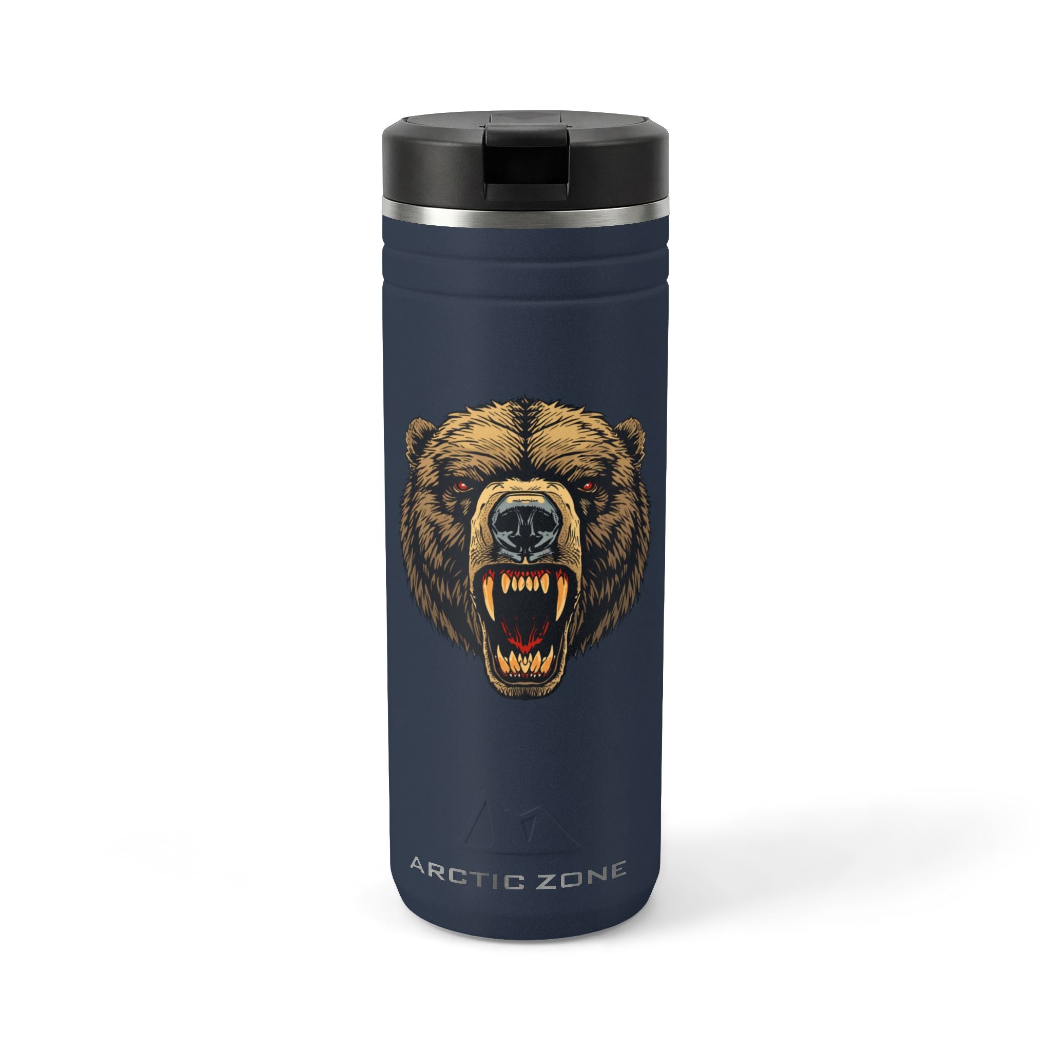 Roaring Bear 24oz Stainless Thermal Straw Tumbler