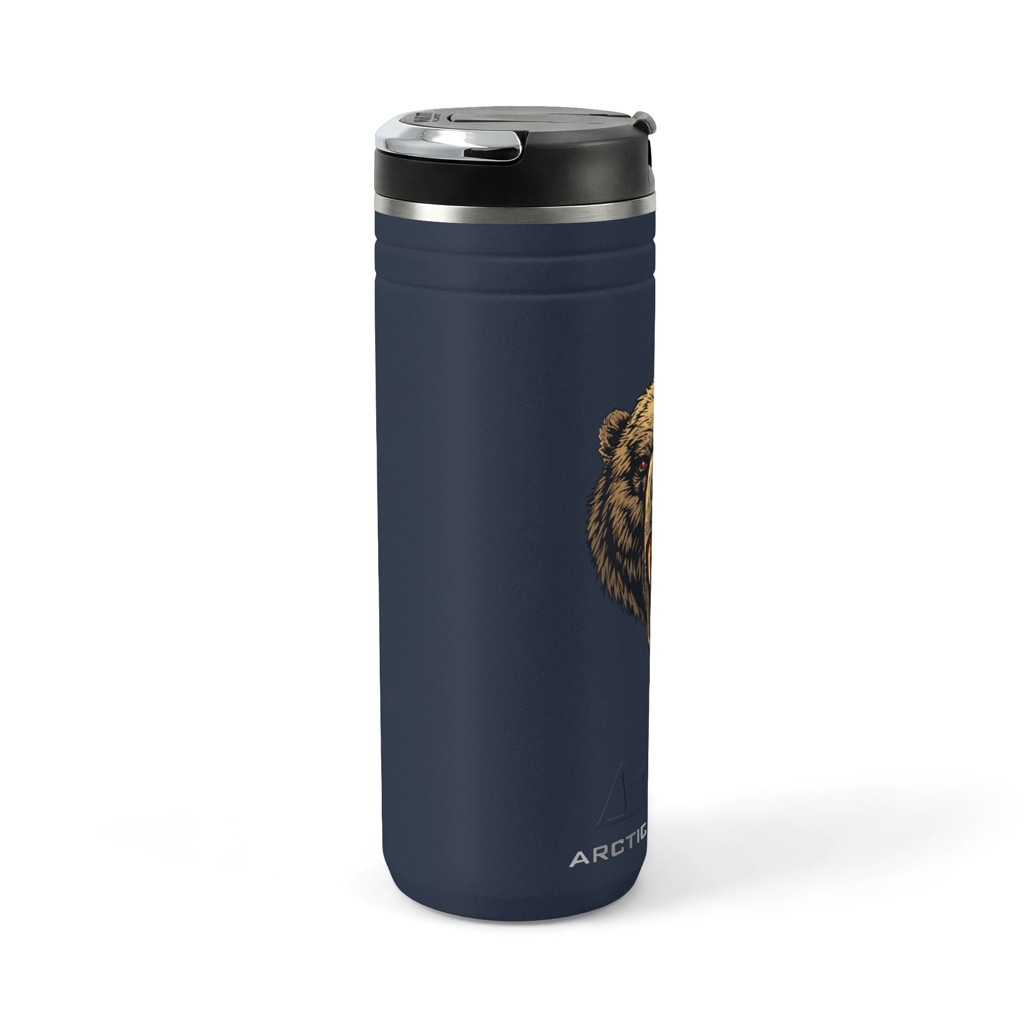 Roaring Bear 24oz Stainless Thermal Straw Tumbler