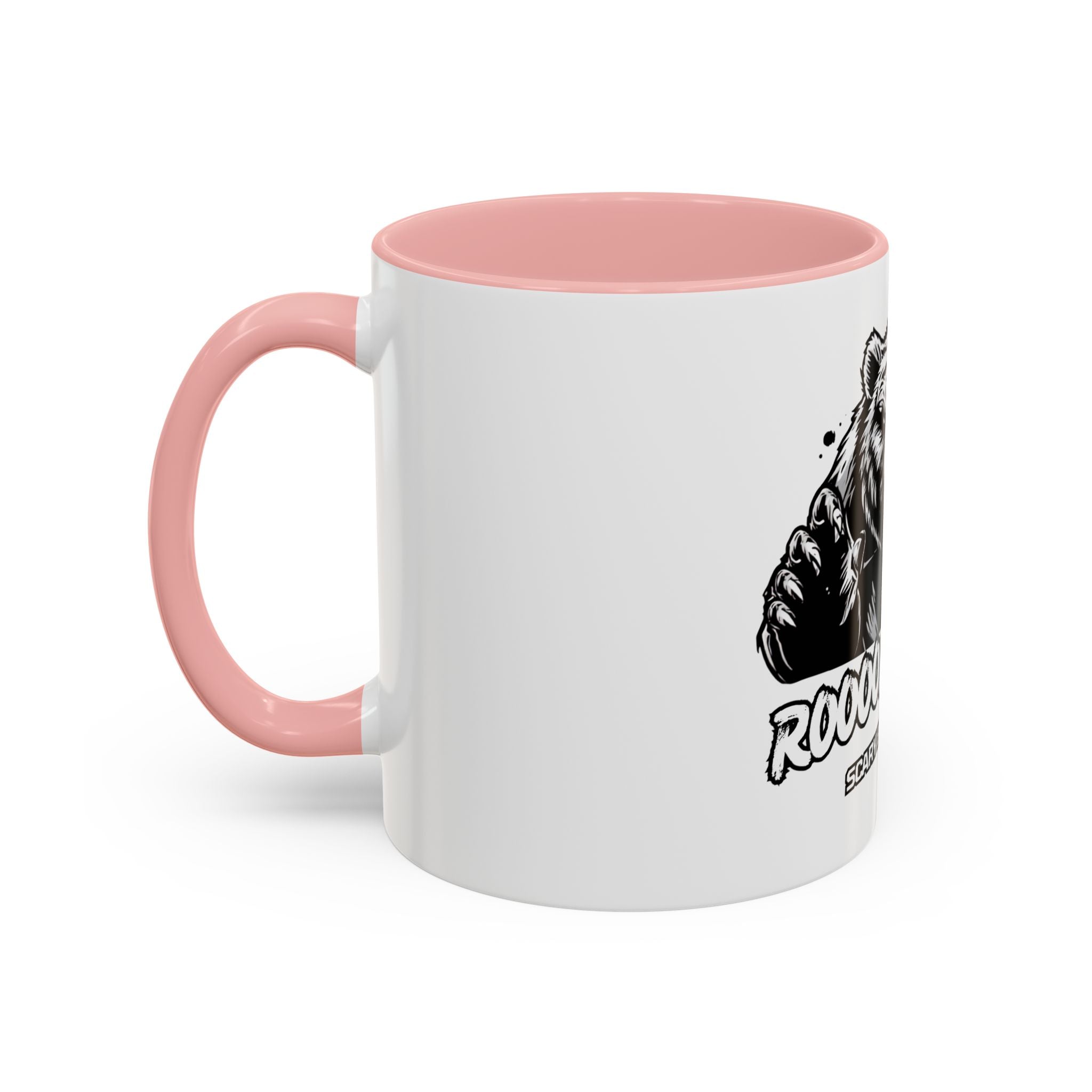 Roar Scary Bear Coffee Mug (11/15oz) – Accent Black Interior & Handle
