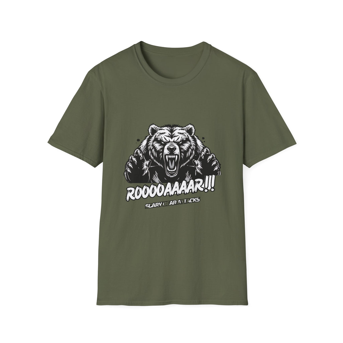 Roar Bear T-Shirt — Vintage Grizzly Graphic Tee ("ROOOOAAAR!!")
