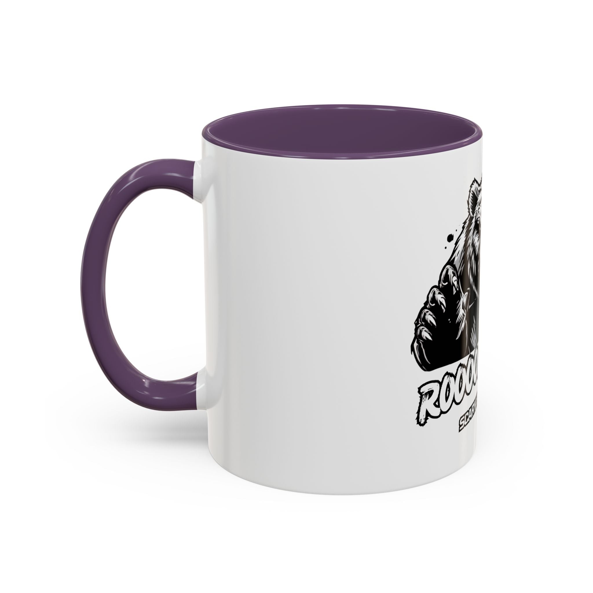Roar Scary Bear Coffee Mug (11/15oz) – Accent Black Interior & Handle