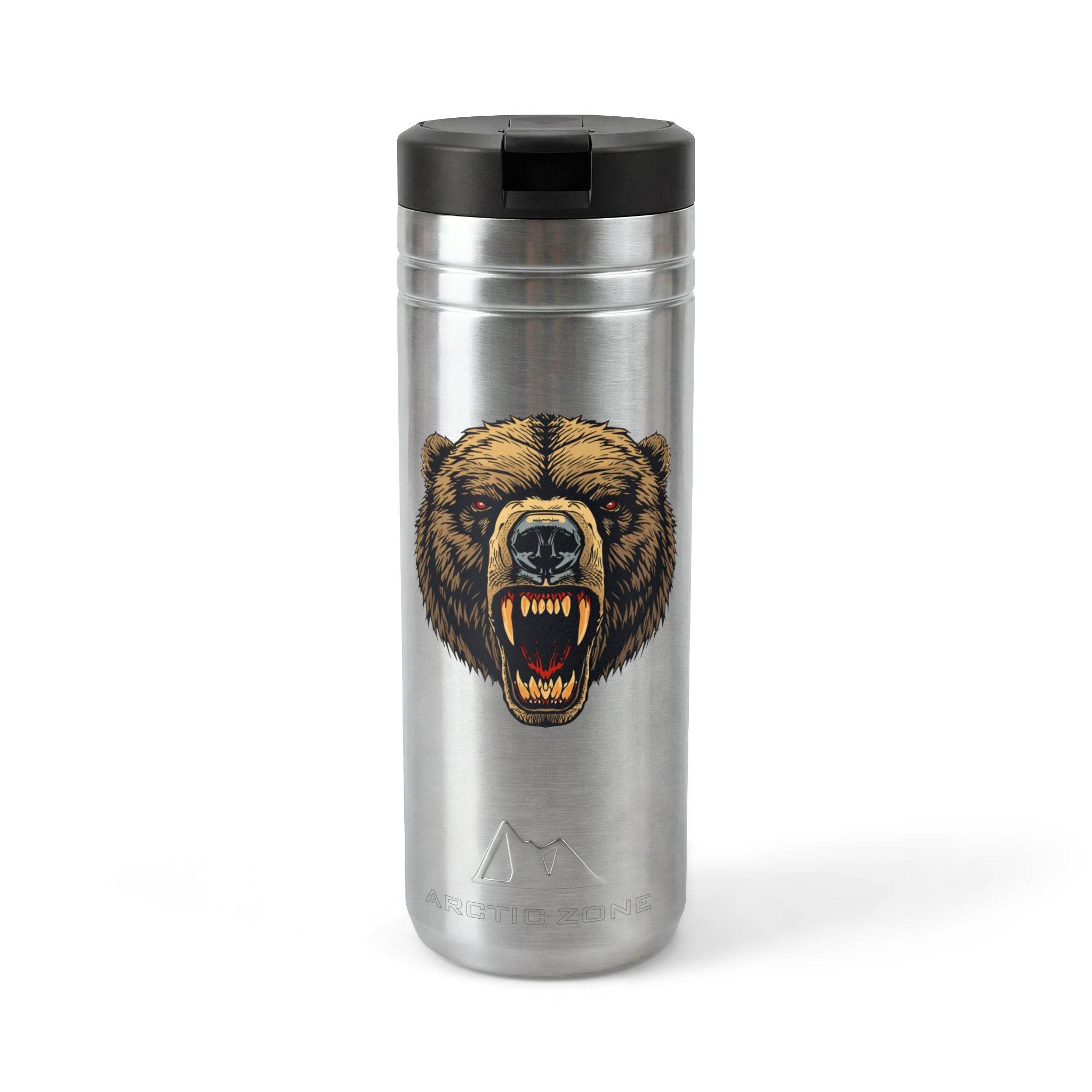 Roaring Bear 24oz Stainless Thermal Straw Tumbler